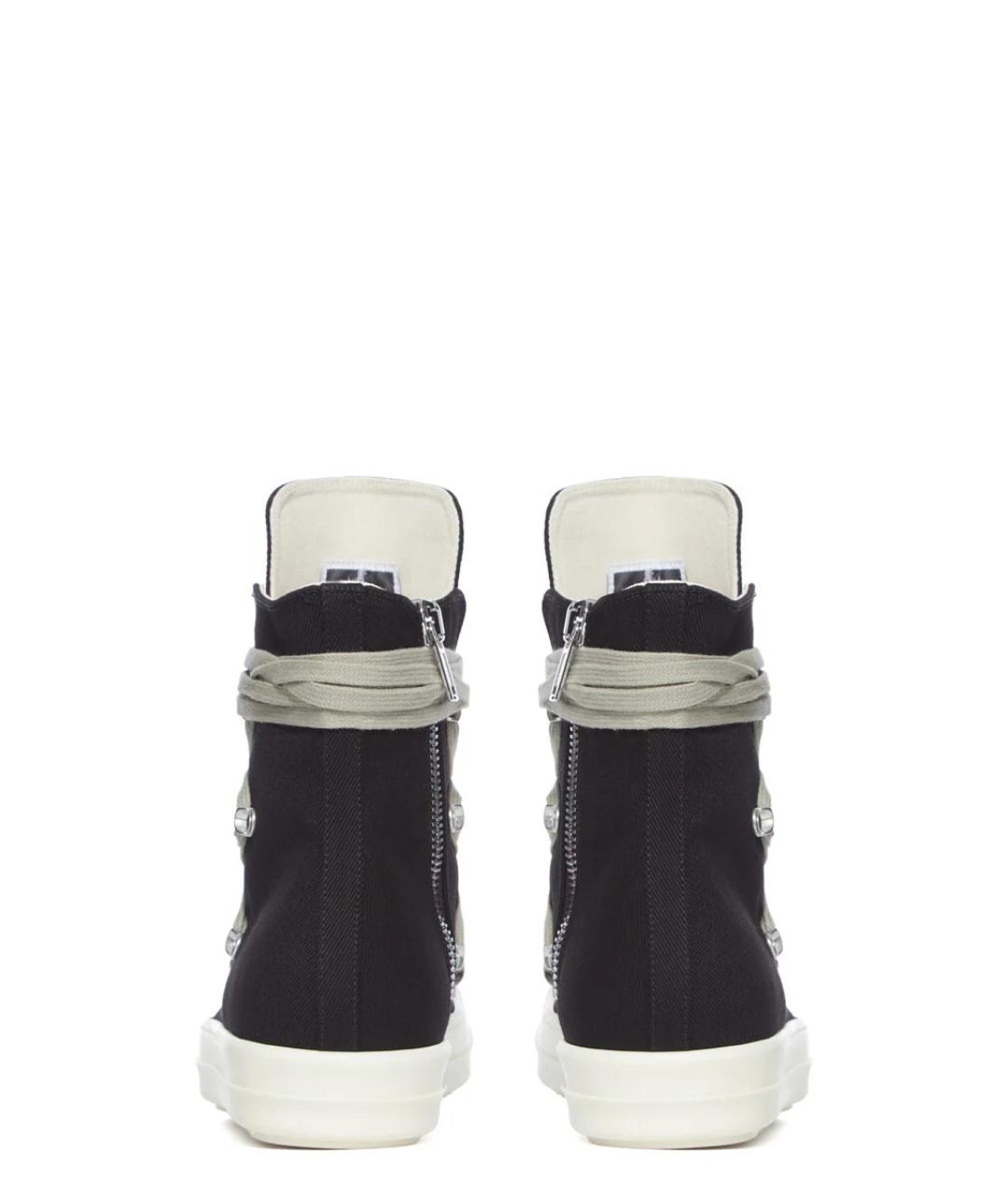 RICK OWENS DRKSHDW Черные текстильные кроссовки, фото 4