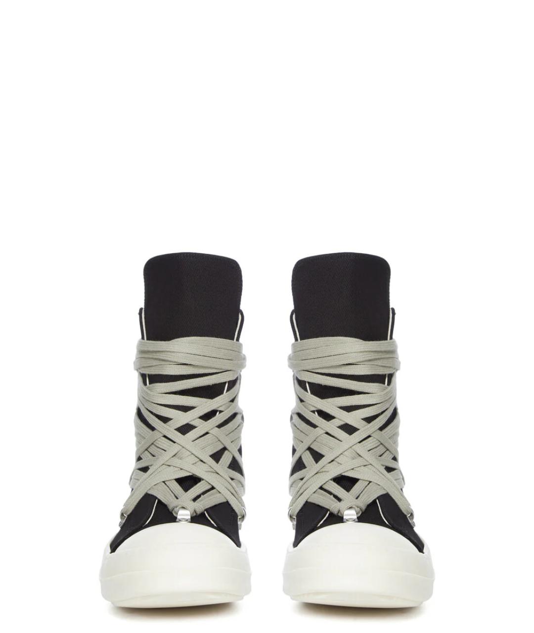 RICK OWENS DRKSHDW Черные текстильные кроссовки, фото 2