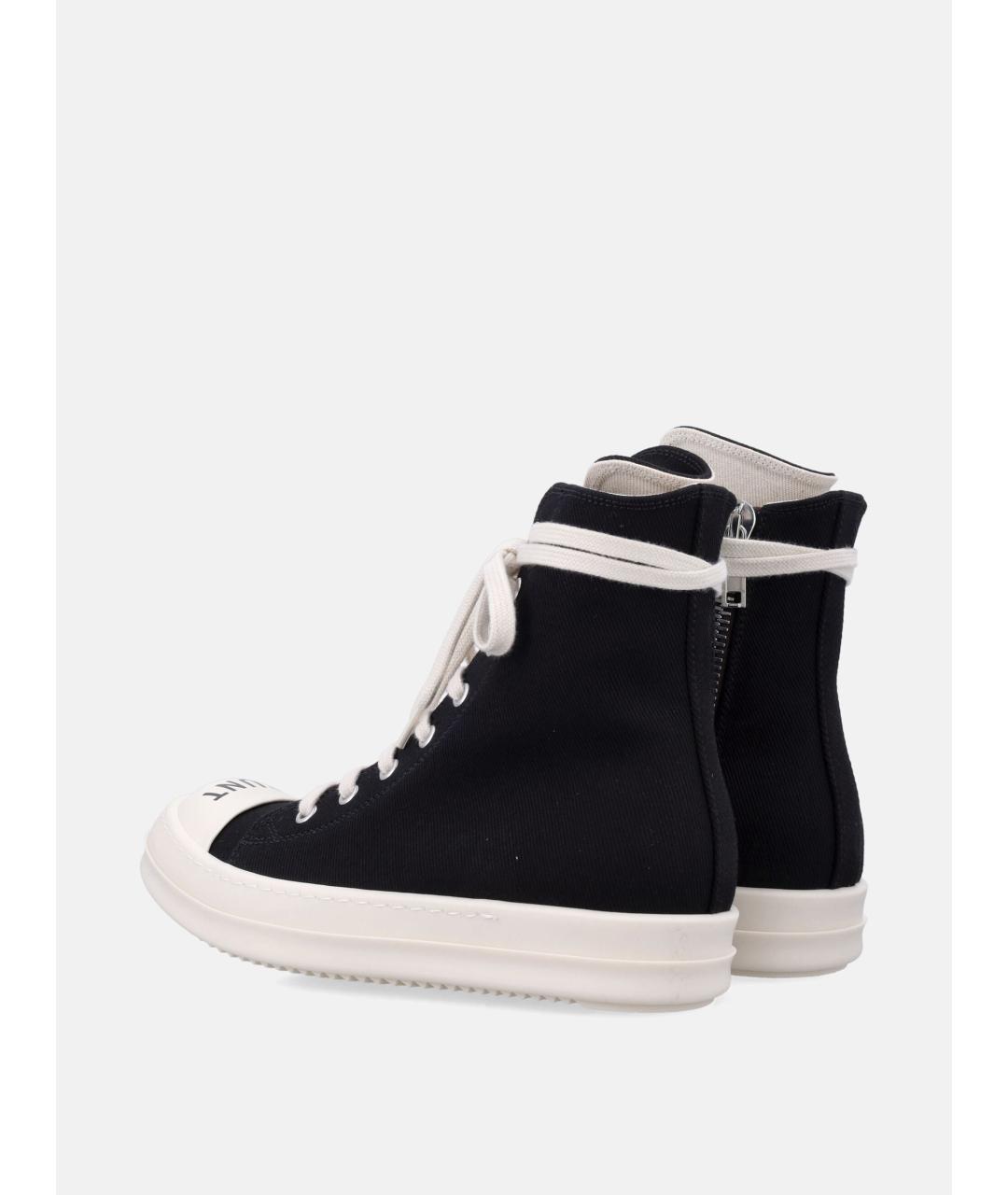 RICK OWENS DRKSHDW Черные текстильные кроссовки, фото 4