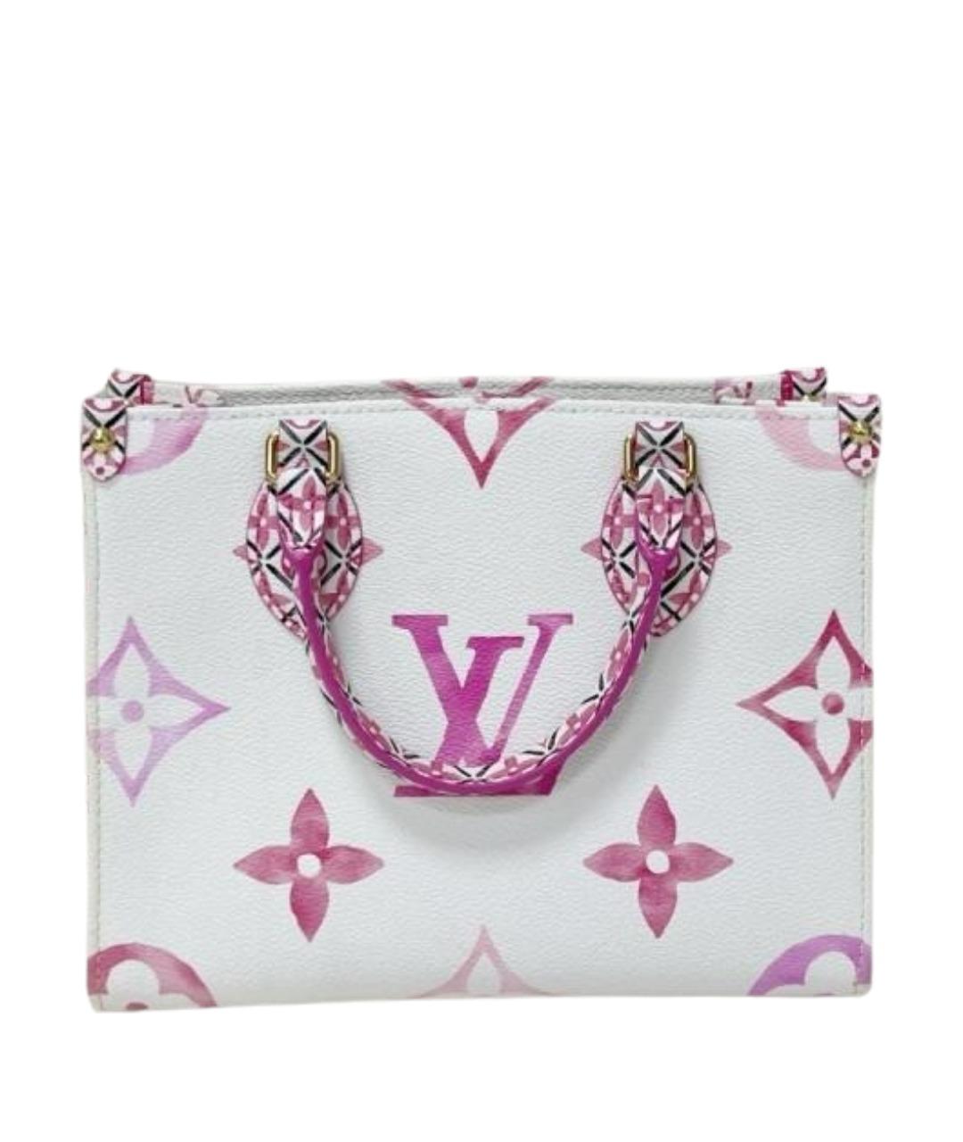 LOUIS VUITTON Белая кожаная сумка тоут, фото 1