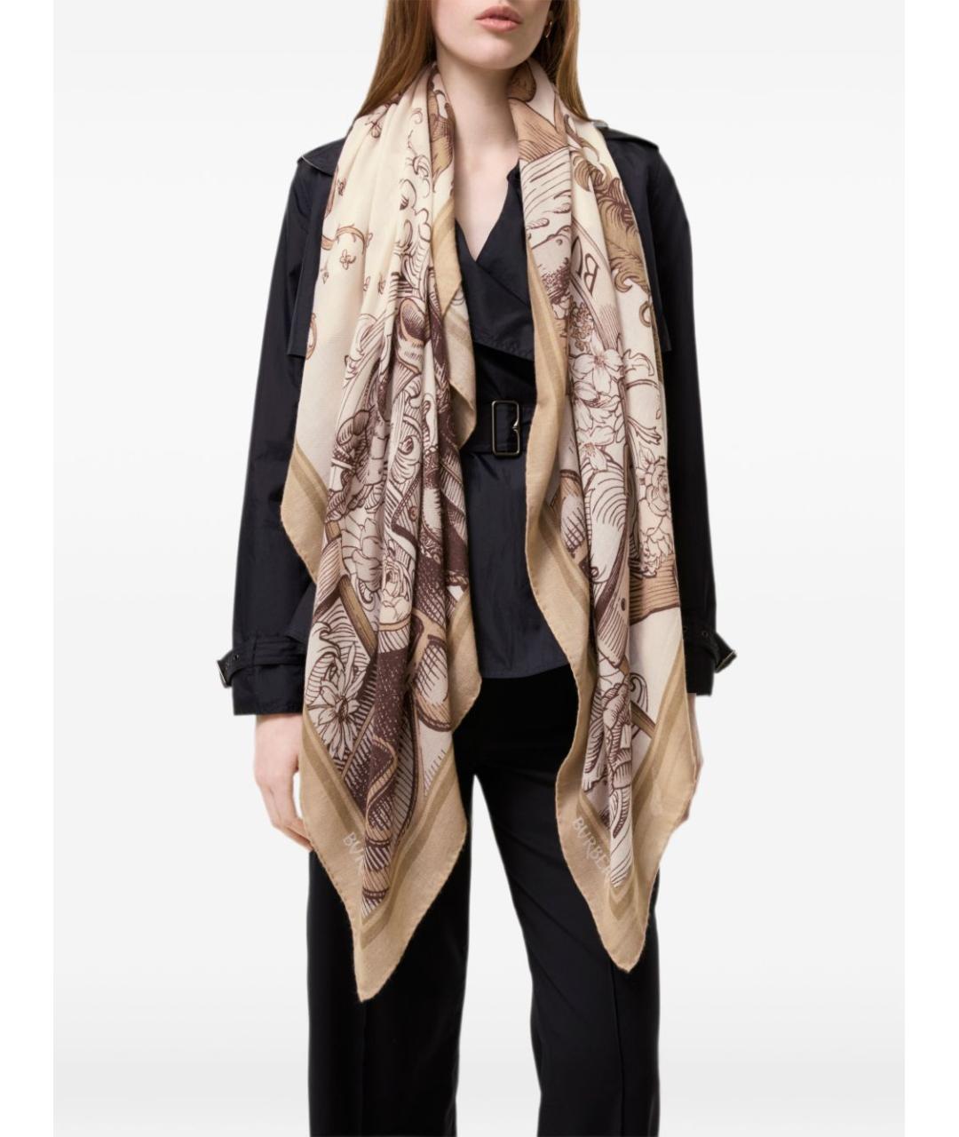 BURBERRY Мульти кашемировый шарф, фото 3