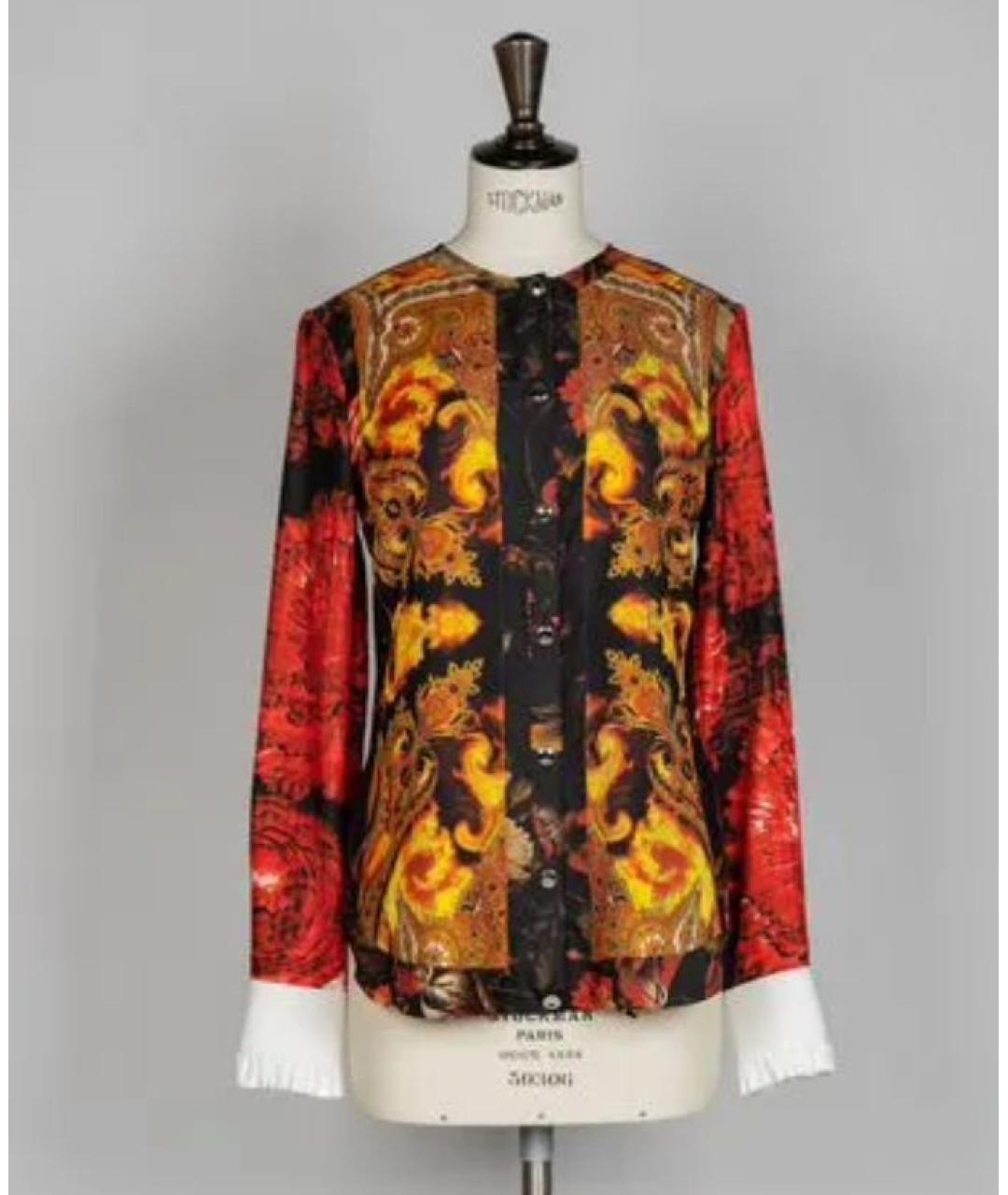 GIVENCHY Красная шелковая блузы, фото 5