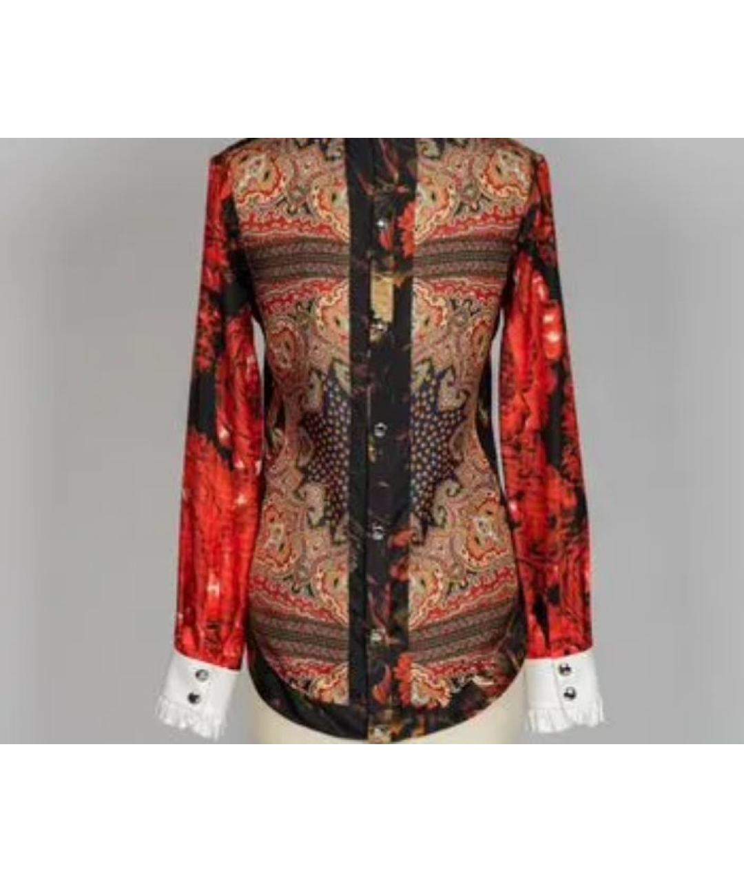 GIVENCHY Красная шелковая блузы, фото 4