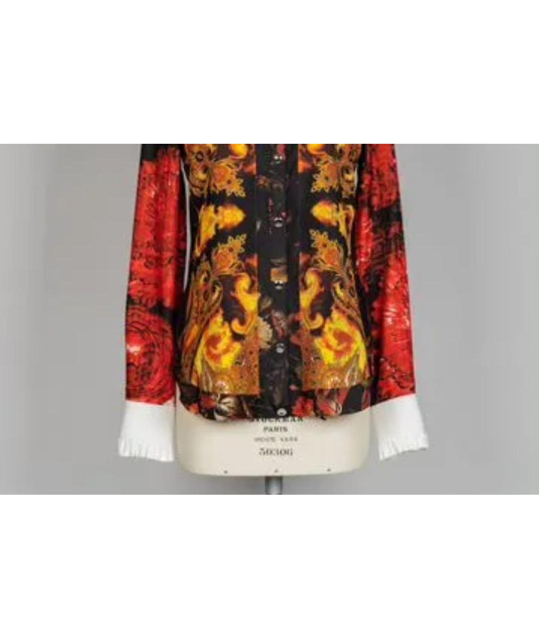 GIVENCHY Красная шелковая блузы, фото 3