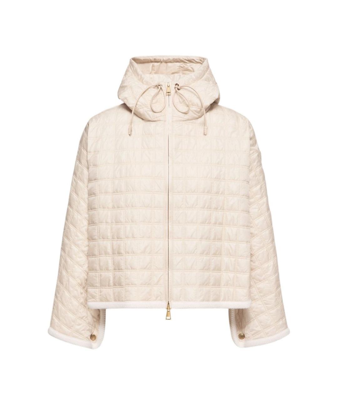 MONCLER Бежевая полиамидовая куртка, фото 1