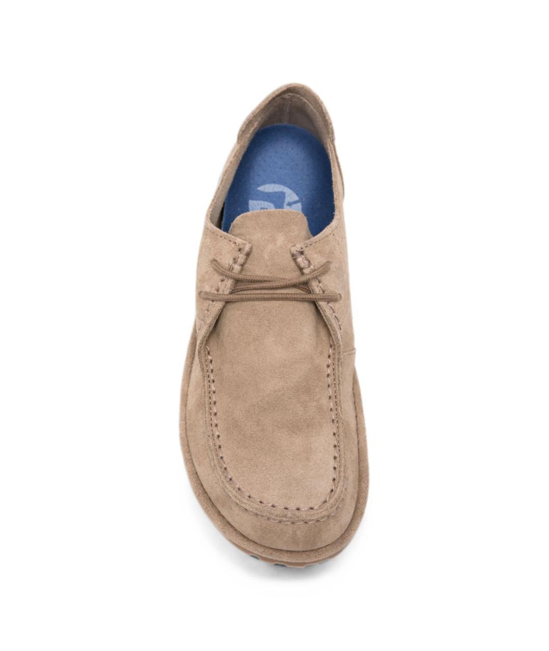 BIRKENSTOCK Бежевые кожаные ботинки, фото 4