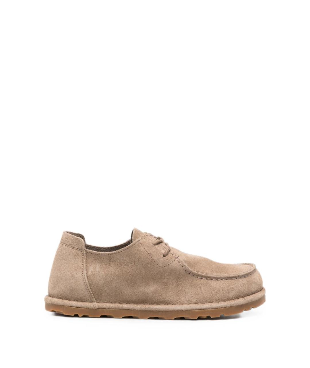 BIRKENSTOCK Бежевые кожаные ботинки, фото 1