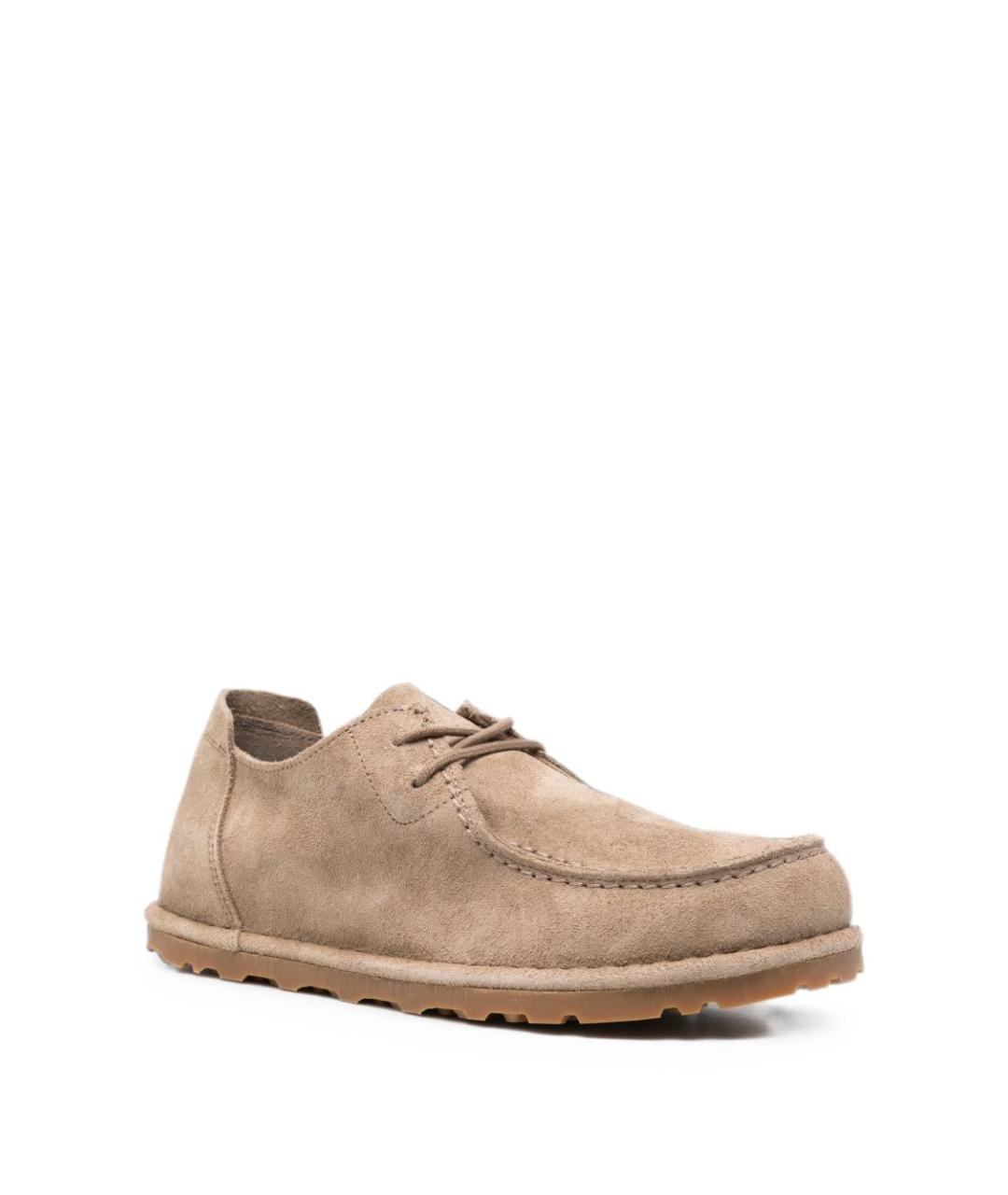 BIRKENSTOCK Бежевые кожаные ботинки, фото 3