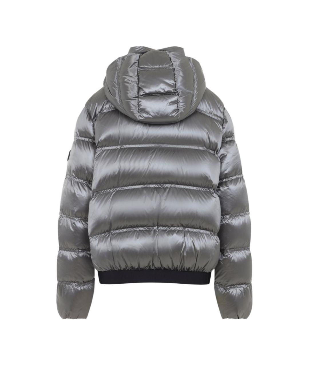 MONCLER Серая полиамидовая куртка, фото 2