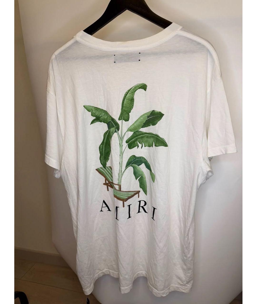 AMIRI Белая хлопковая футболка, фото 2