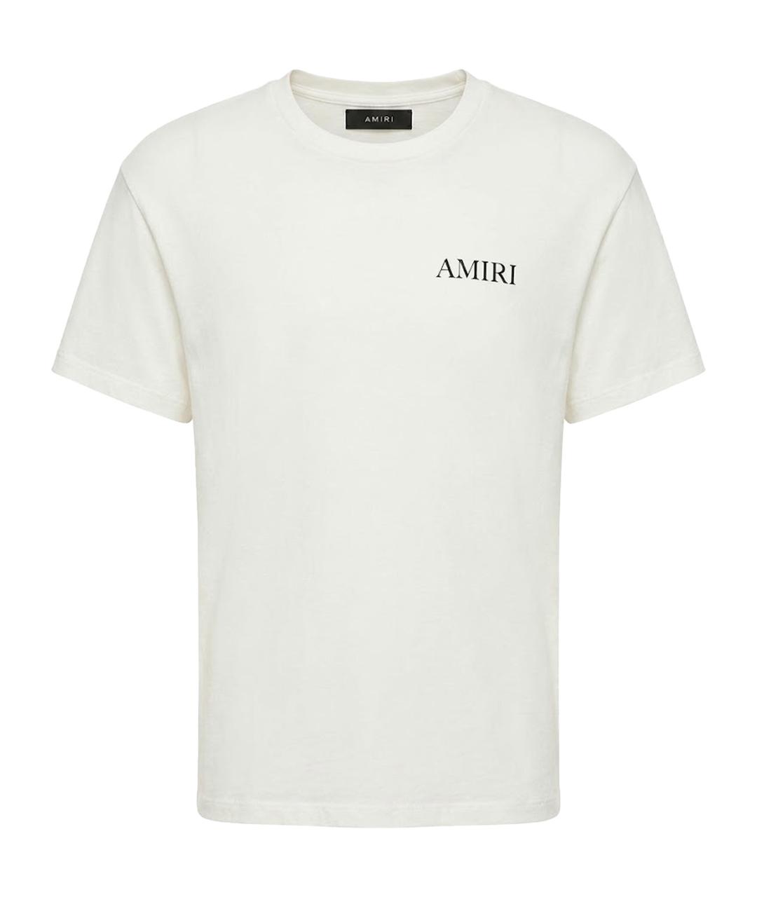AMIRI Белая хлопковая футболка, фото 1