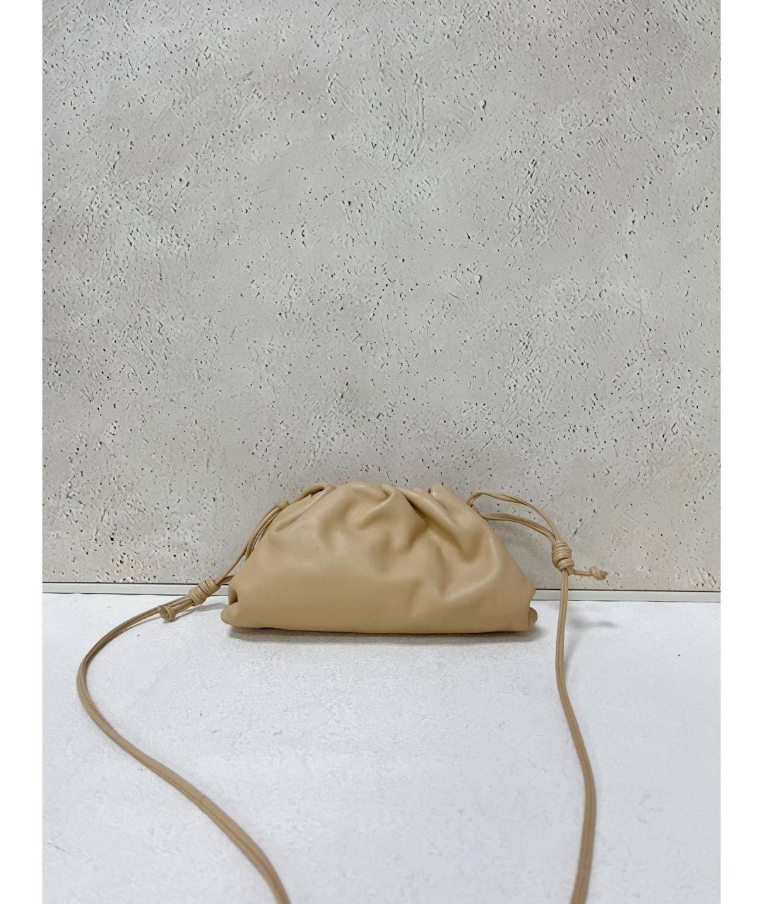 BOTTEGA VENETA Желтая кожаная сумка через плечо, фото 2