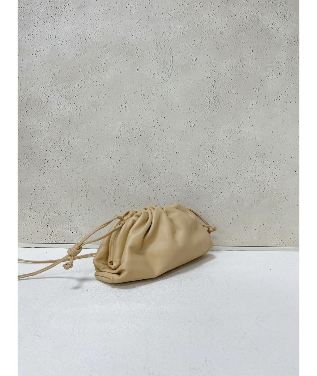 BOTTEGA VENETA Желтая кожаная сумка через плечо, фото 4