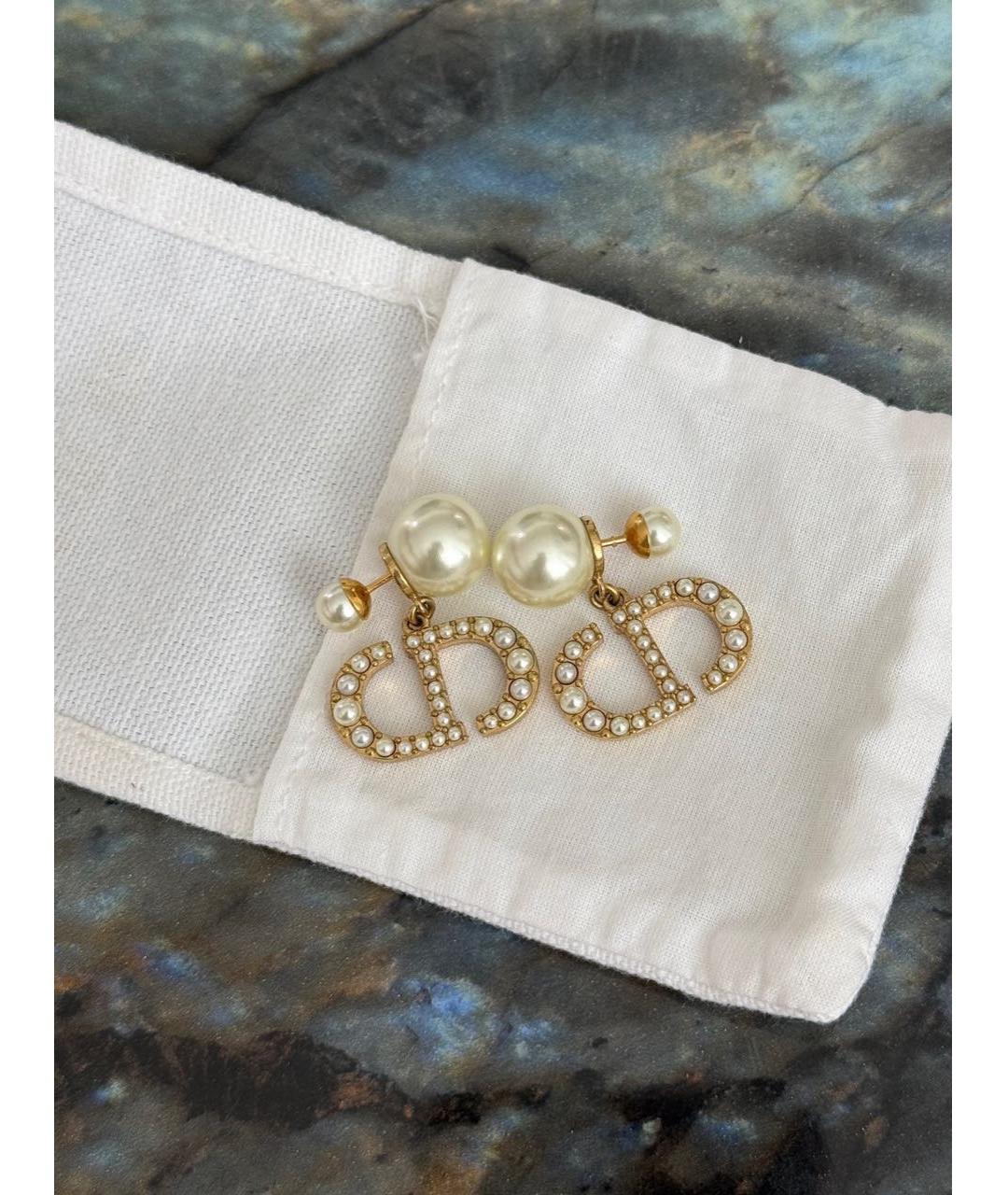 CHRISTIAN DIOR Золотые серьги, фото 2
