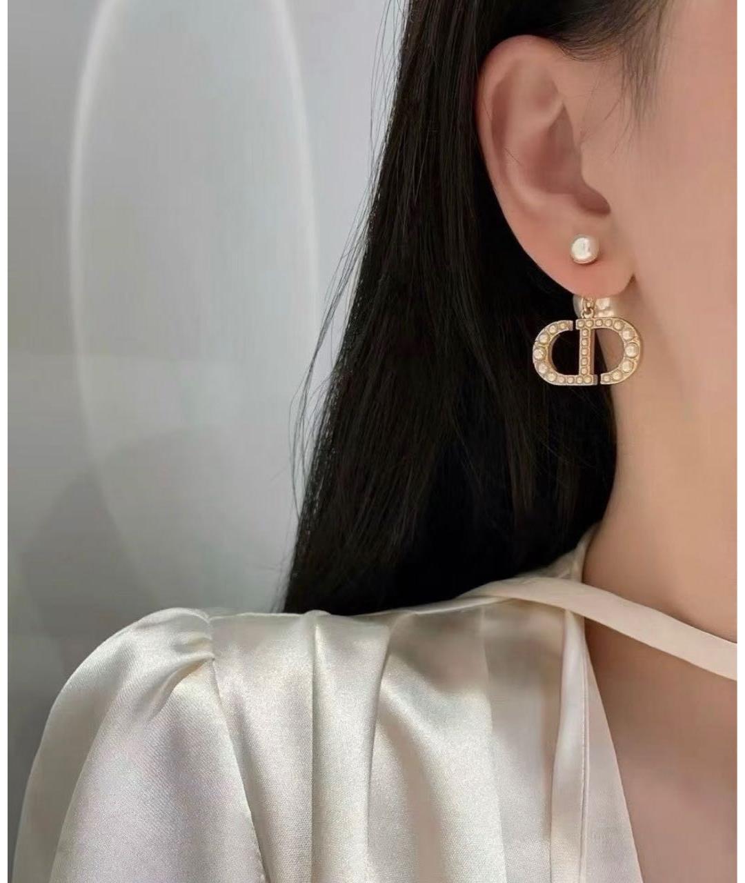 CHRISTIAN DIOR Золотые серьги, фото 4