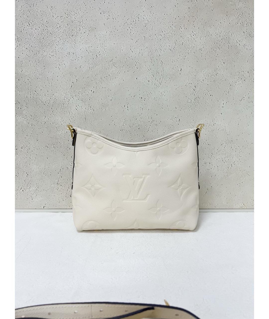 LOUIS VUITTON Белая кожаная сумка через плечо, фото 2