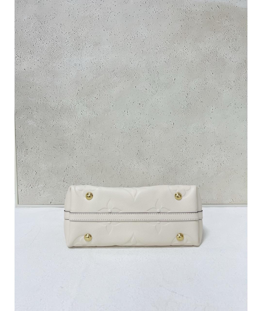 LOUIS VUITTON Белая кожаная сумка через плечо, фото 5