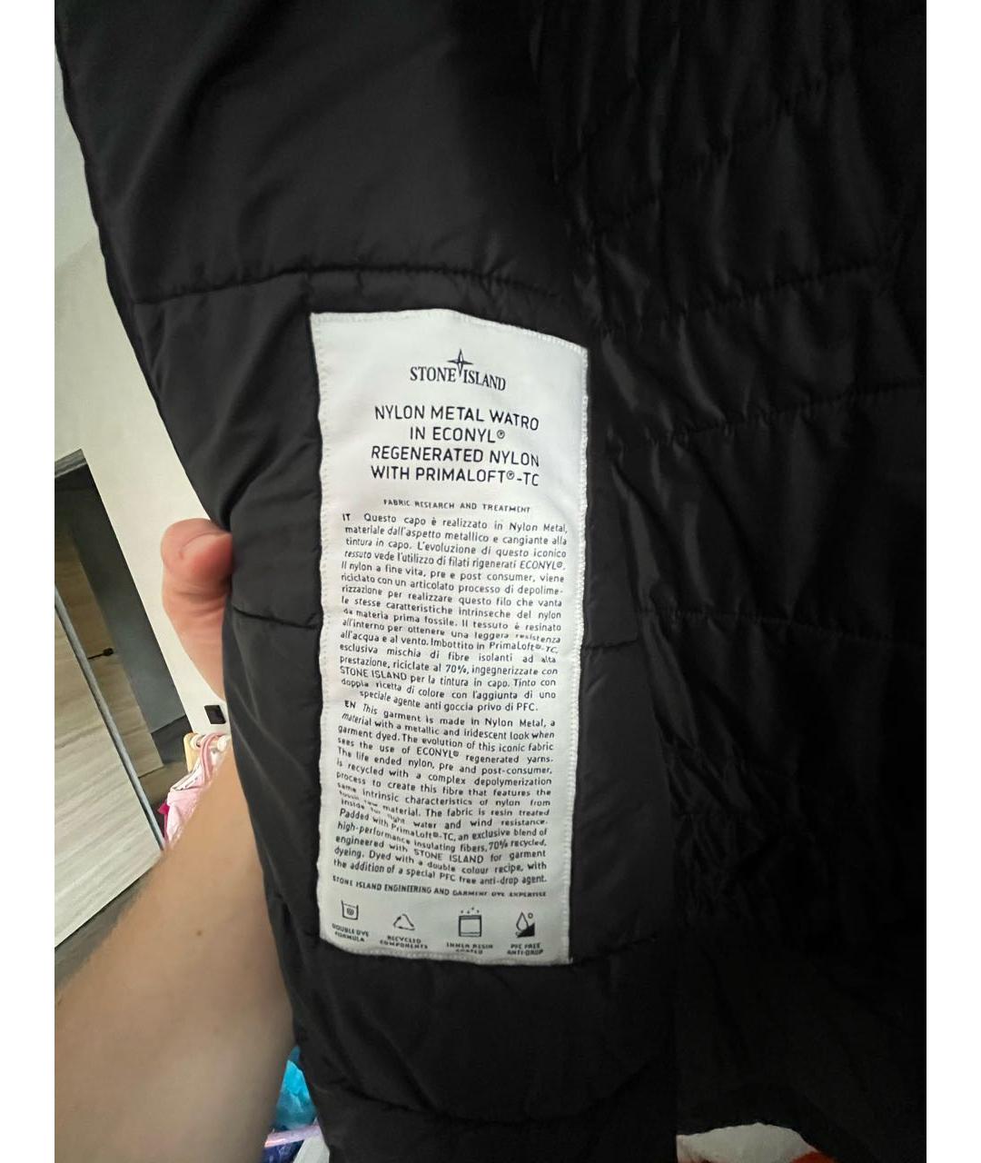 STONE ISLAND Черная нейлоновая парка, фото 5