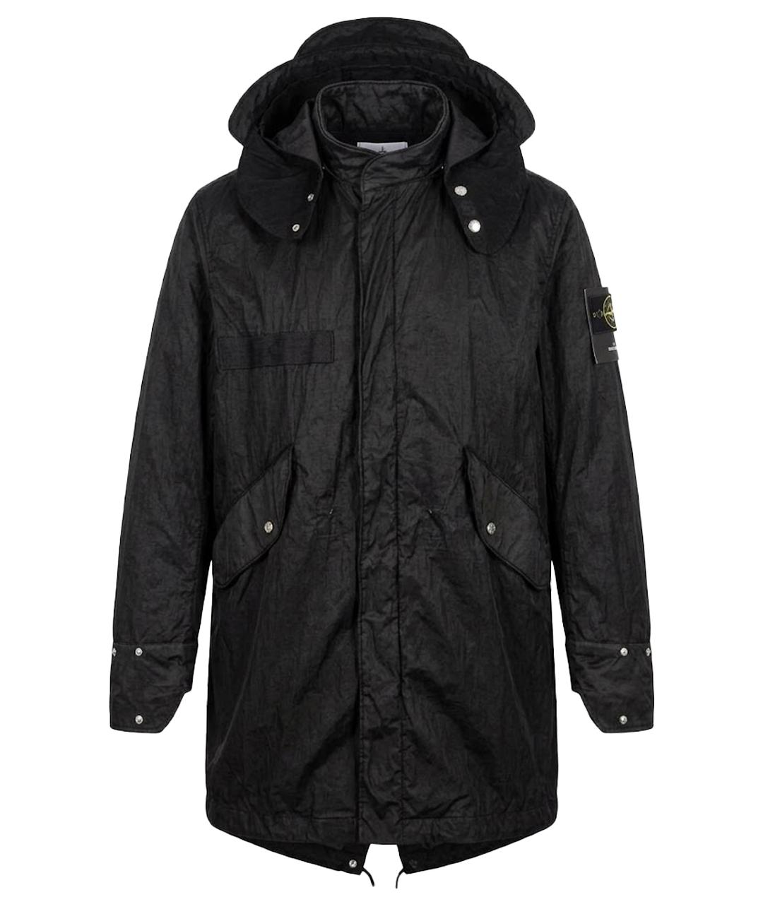 STONE ISLAND Черная нейлоновая парка, фото 1