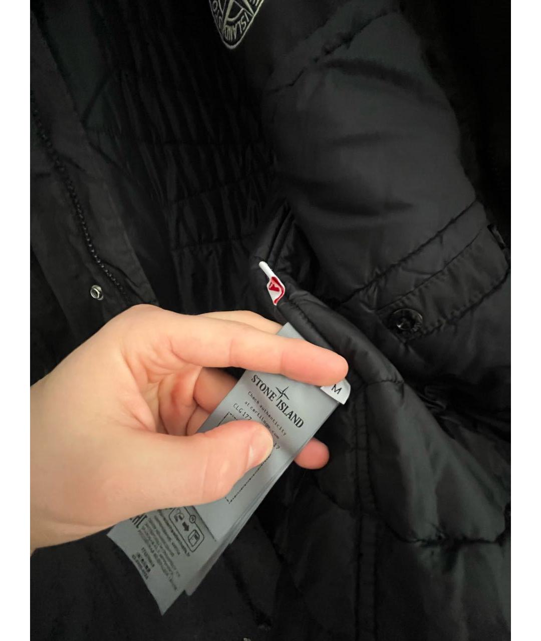 STONE ISLAND Черная нейлоновая парка, фото 6