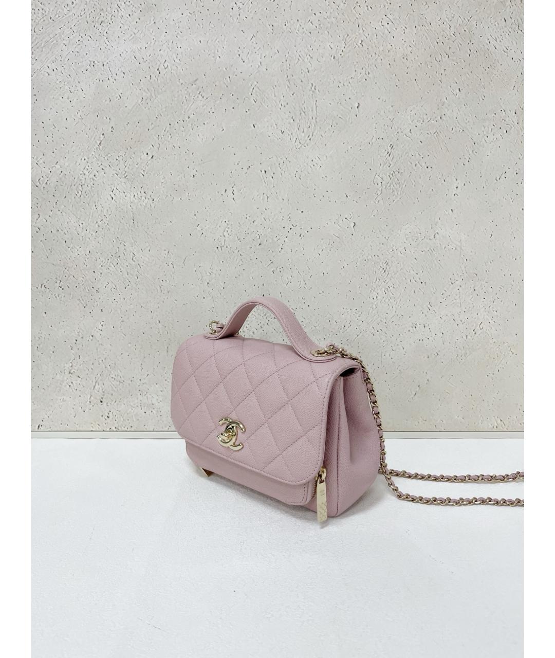 CHANEL Розовая кожаная сумка через плечо, фото 4