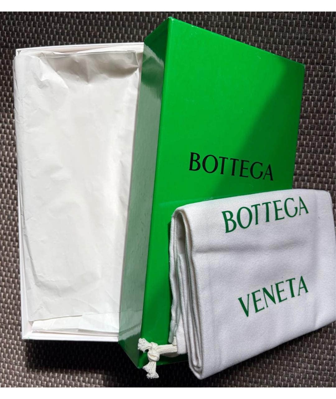 BOTTEGA VENETA Бежевые текстильные балетки, фото 6