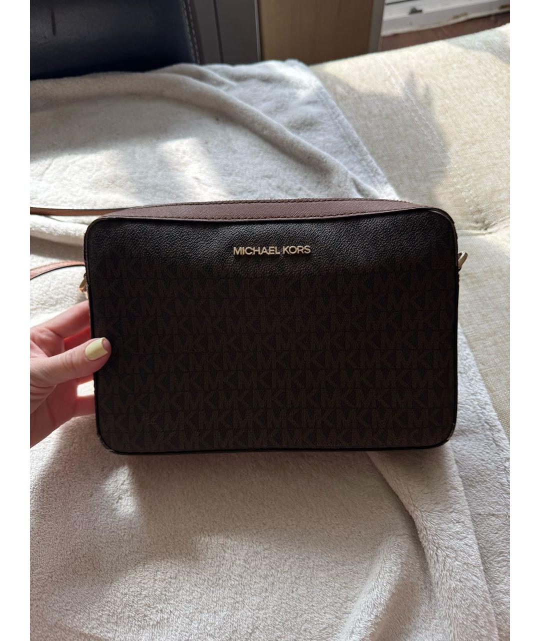 MICHAEL MICHAEL KORS Коричневая сумка через плечо, фото 7