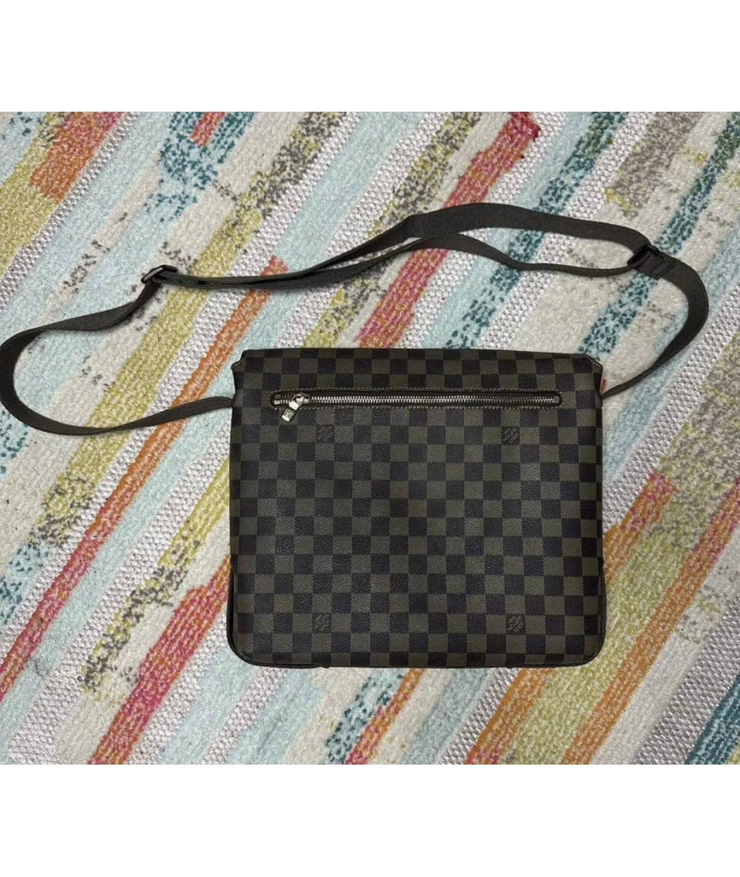 LOUIS VUITTON Коричневая кожаная поясная сумка, фото 2