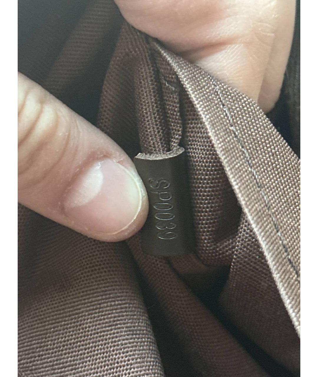 LOUIS VUITTON Коричневая кожаная поясная сумка, фото 4