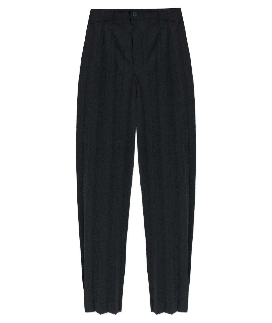 ISSEY MIYAKE Черные полиэстеровые повседневные брюки, фото 1