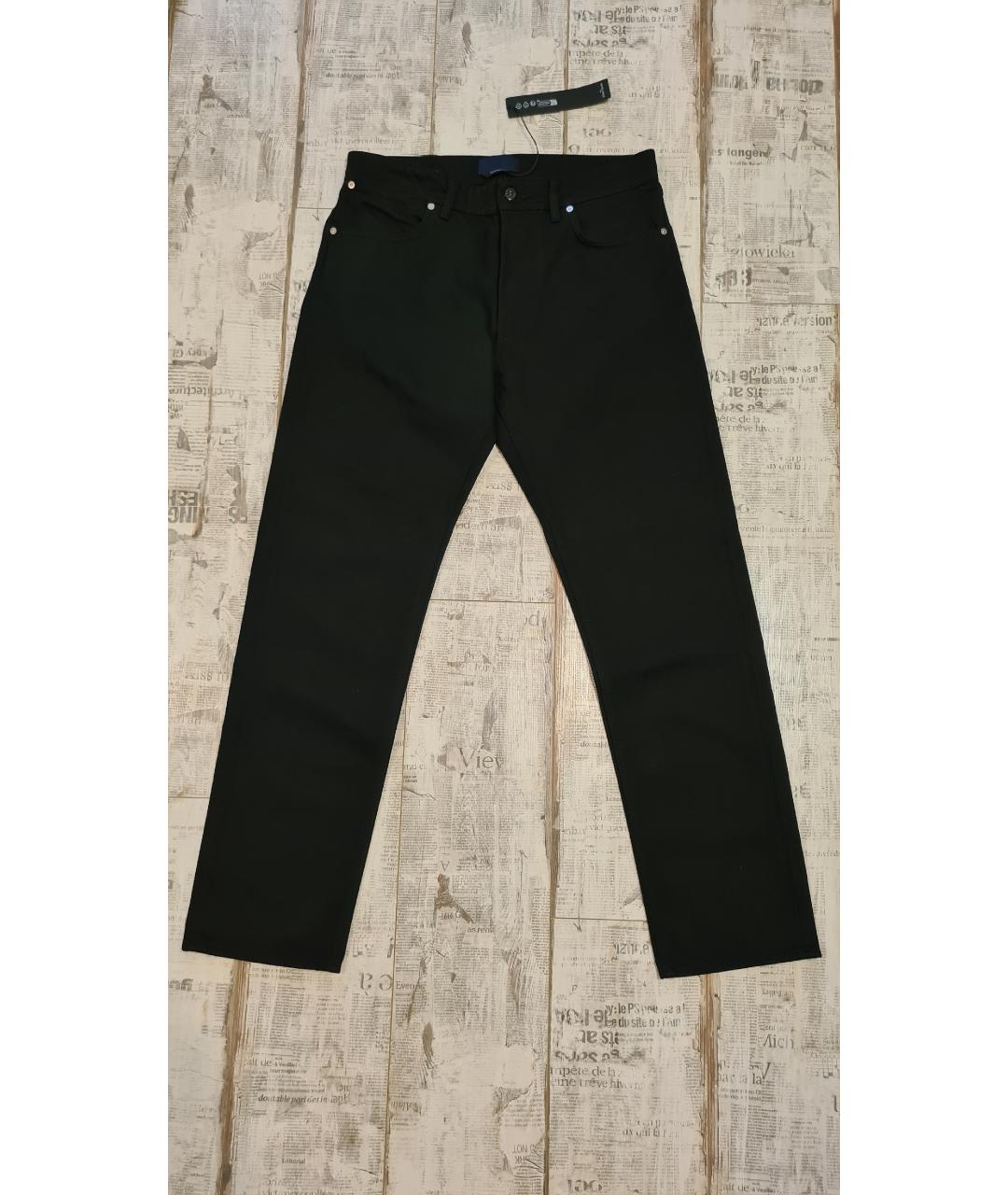 STONE ISLAND Черные хлопковые прямые джинсы, фото 5