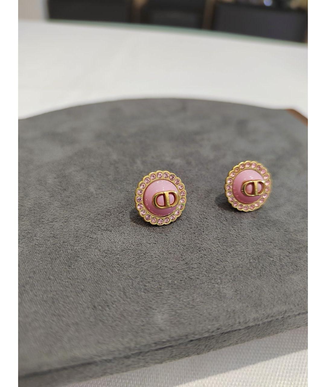 CHRISTIAN DIOR Розовые серьги, фото 2