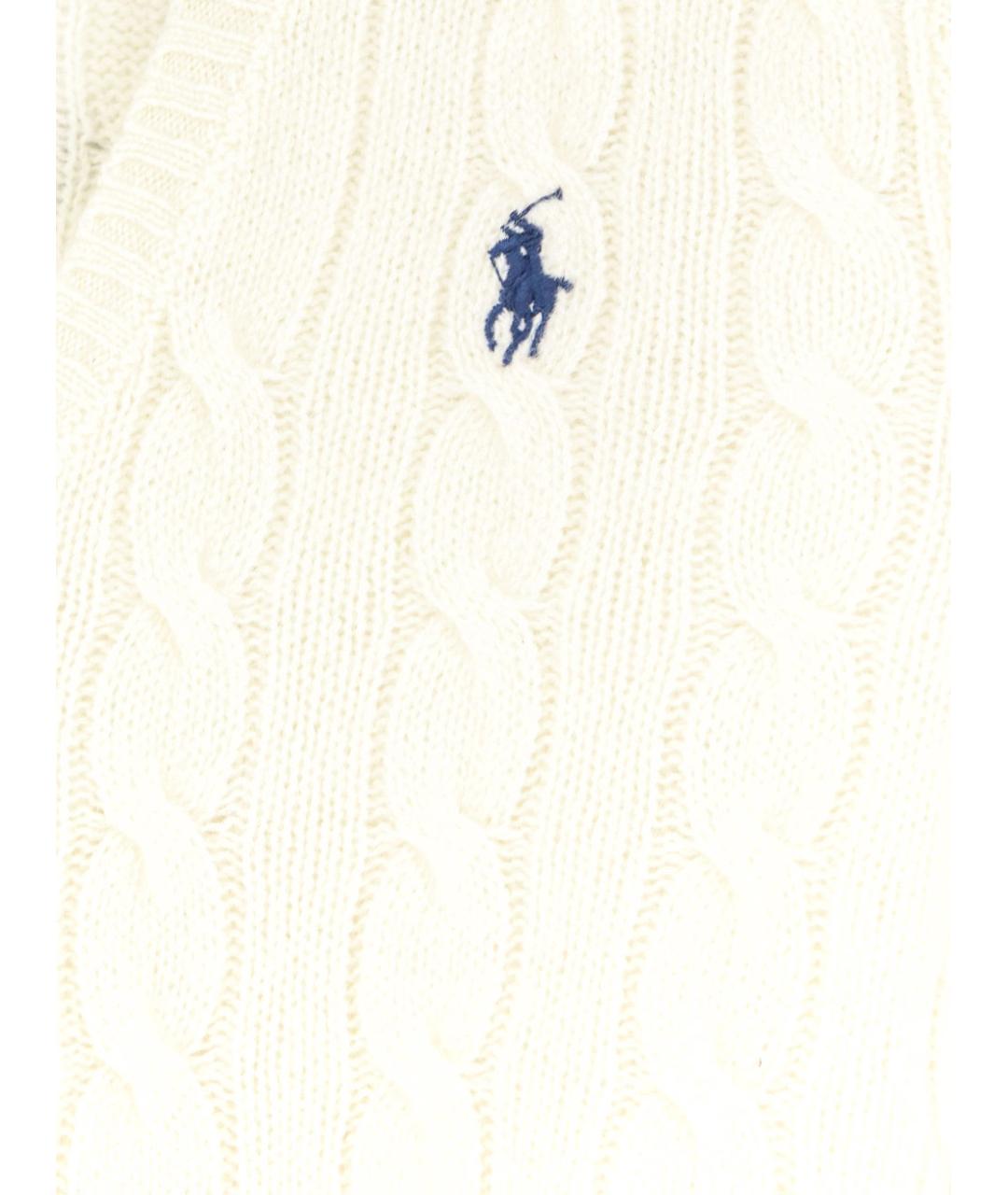 POLO RALPH LAUREN Бежевый шерстяной джемпер / свитер, фото 3