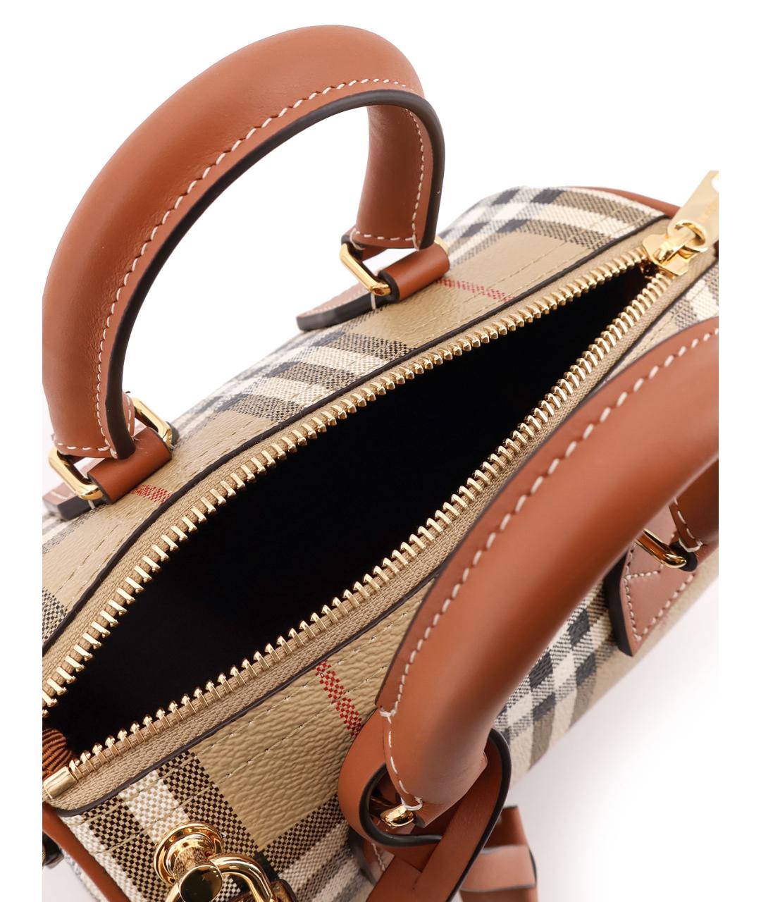 BURBERRY Бежевая канва сумка тоут, фото 4