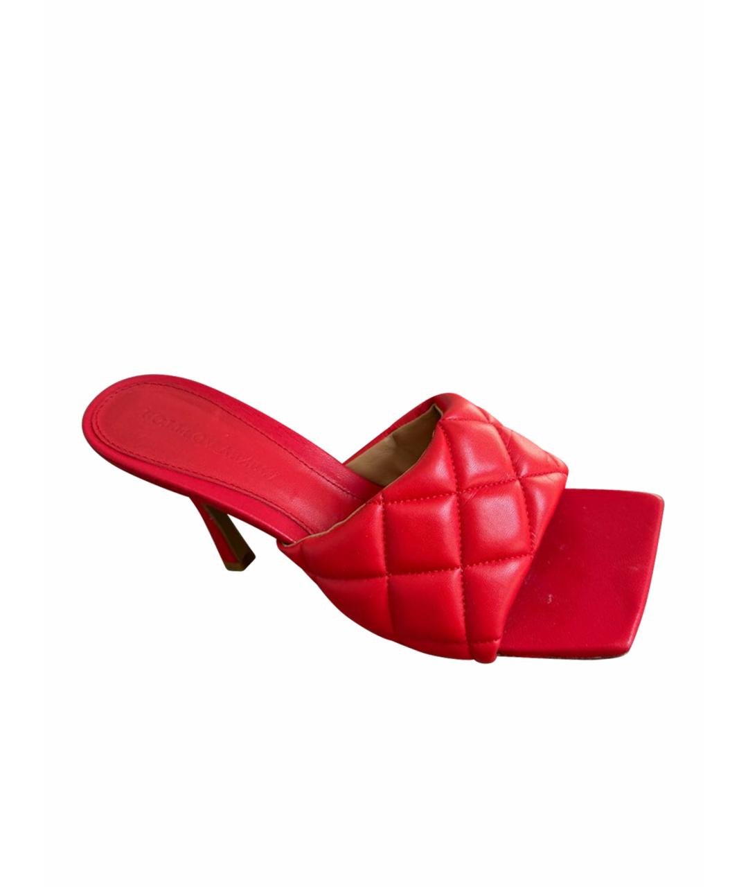 BOTTEGA VENETA Красные кожаные туфли, фото 1