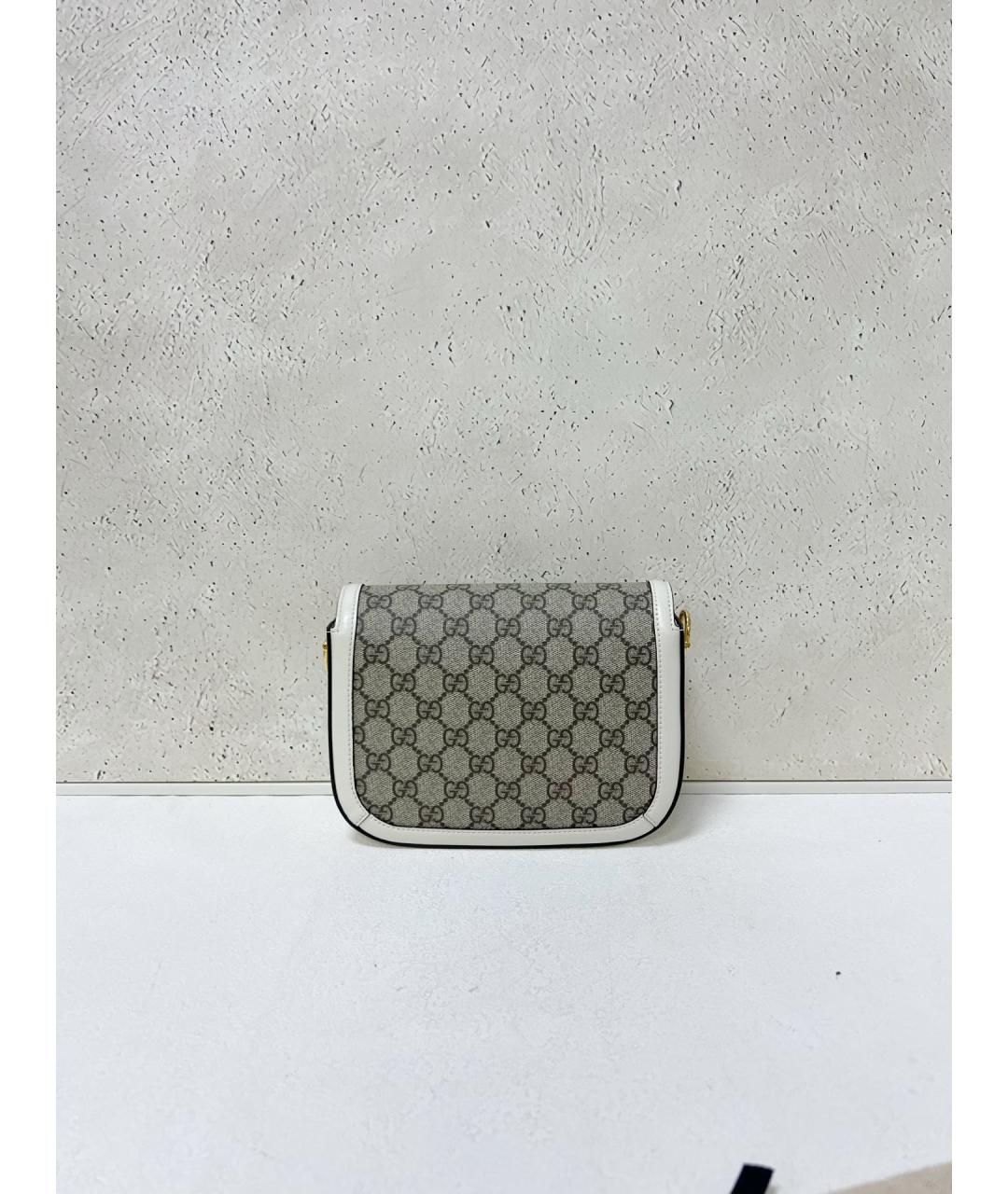 GUCCI Белая сумка через плечо из искусственной кожи, фото 2