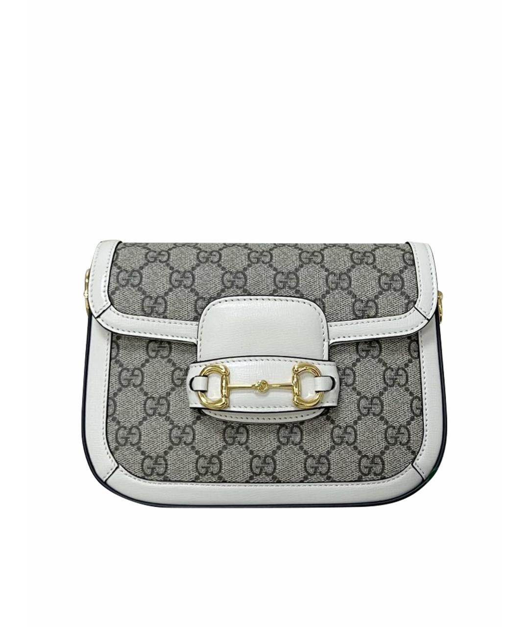 GUCCI Белая сумка через плечо из искусственной кожи, фото 1