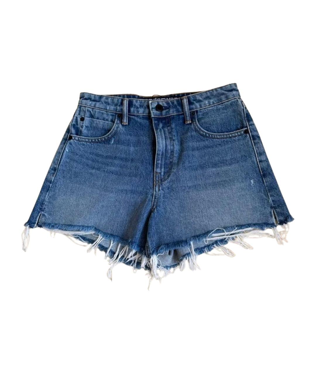 ALEXANDER WANG Синие хлопковые шорты, фото 1