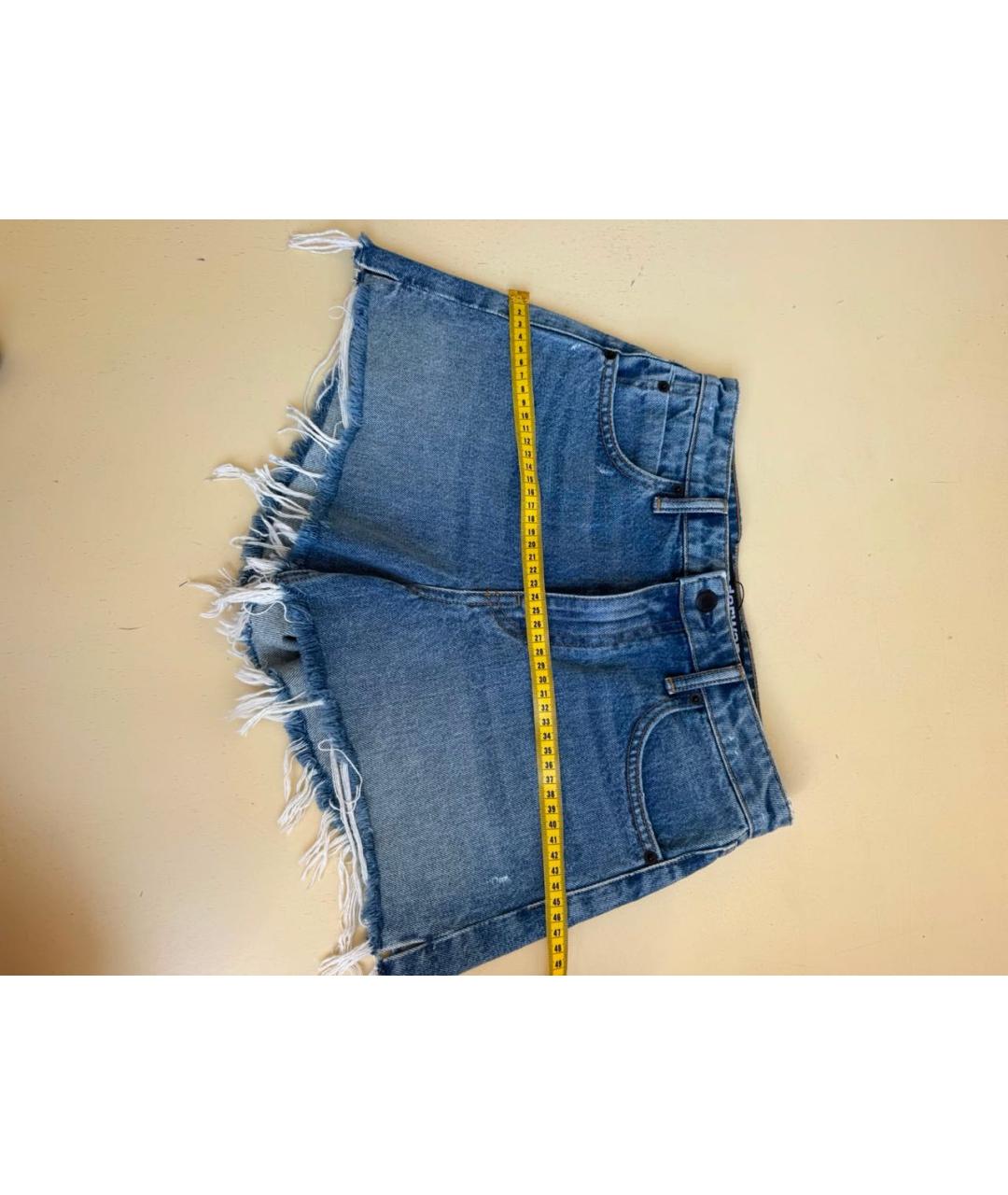 ALEXANDER WANG Синие хлопковые шорты, фото 7