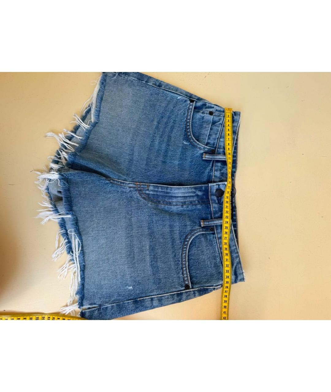 ALEXANDER WANG Синие хлопковые шорты, фото 6