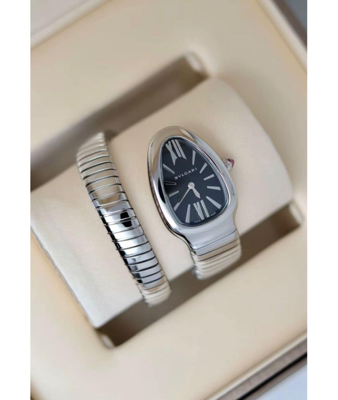 BVLGARI Серебряные металлические часы, фото 2