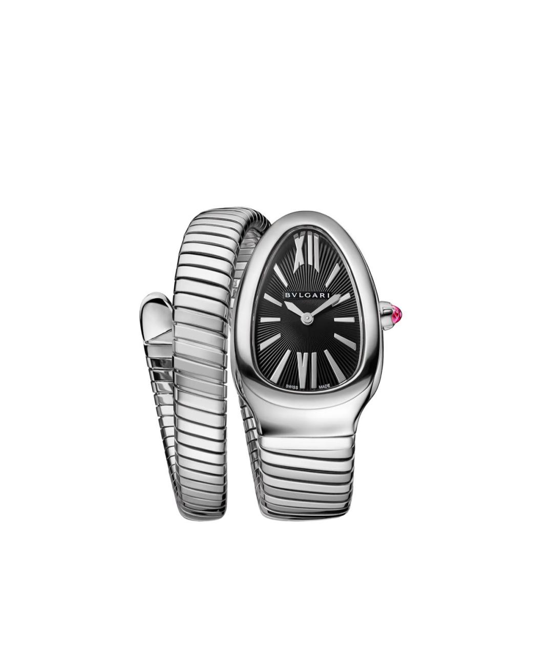 BVLGARI Серебряные металлические часы, фото 5