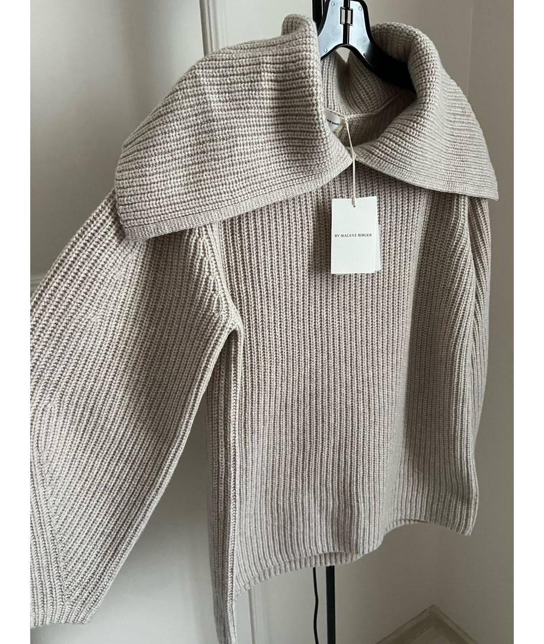 BY MALENE BIRGER Бежевый шерстяной джемпер / свитер, фото 5