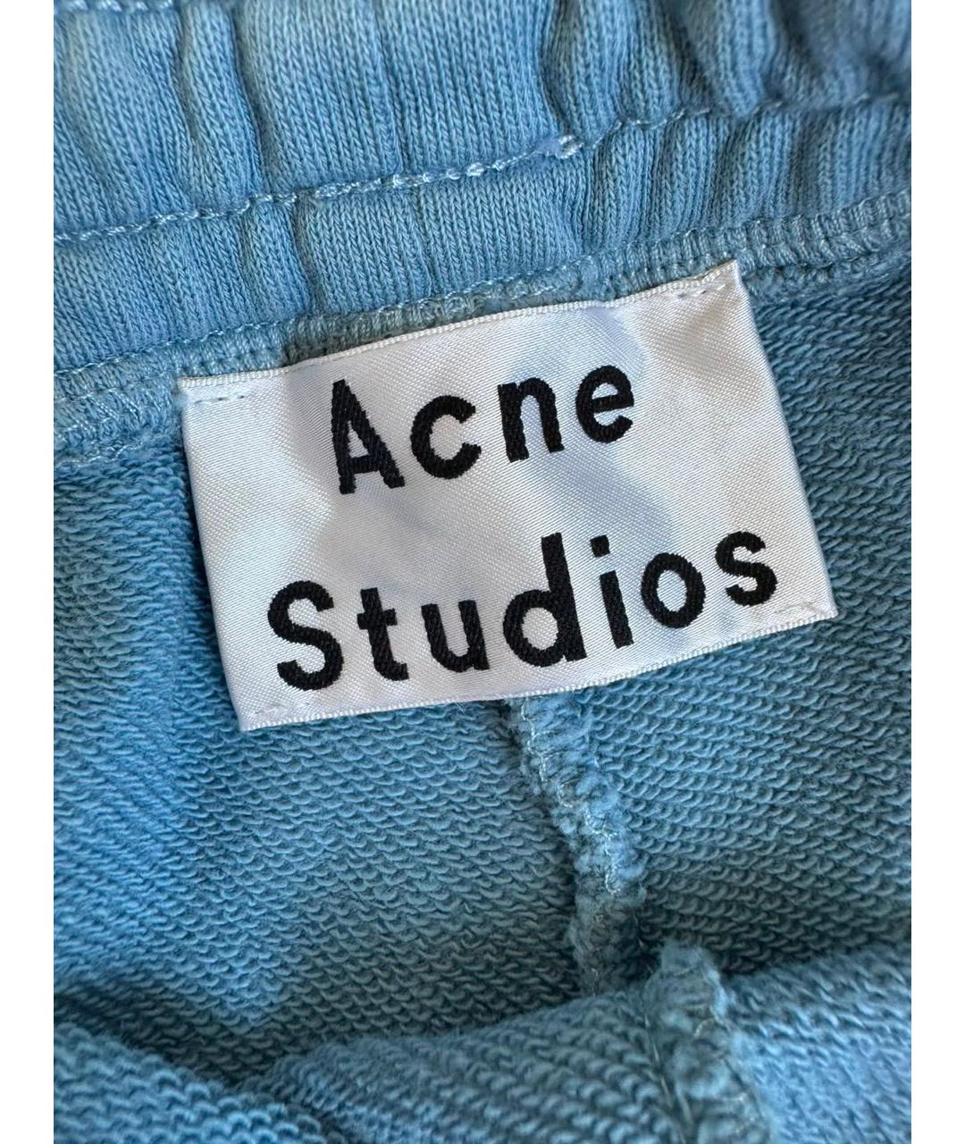 ACNE STUDIOS Голубые спортивные брюки и шорты, фото 3