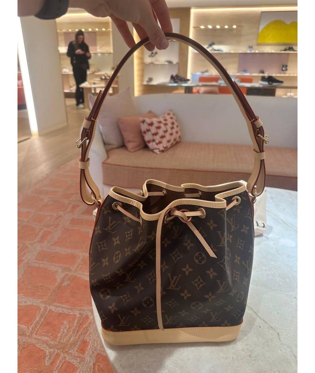 LOUIS VUITTON Коричневая канва сумка через плечо, фото 2