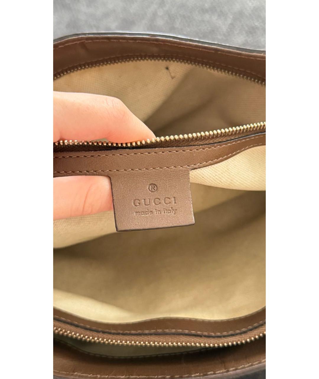 GUCCI Бежевая канва сумка тоут, фото 8