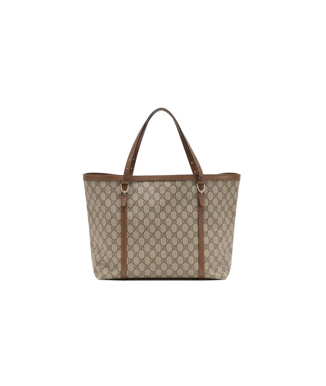 GUCCI Бежевая канва сумка тоут, фото 9
