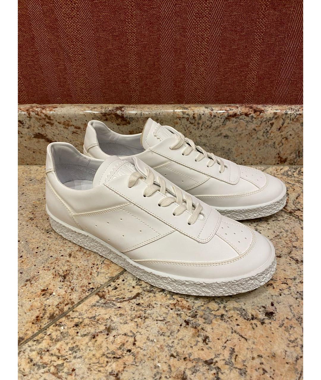 MM6 MAISON MARGIELA Белые кожаные кеды, фото 3