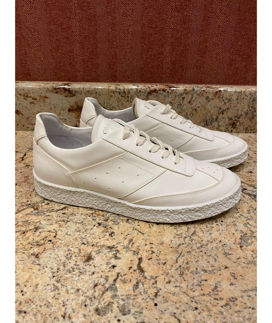 MM6 MAISON MARGIELA Белые кожаные кеды, фото 6