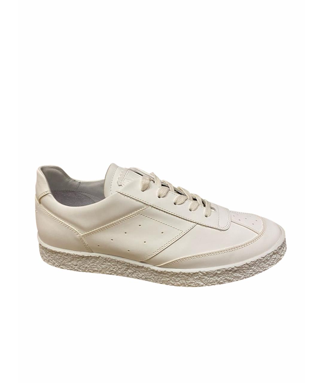 MM6 MAISON MARGIELA Белые кожаные кеды, фото 1